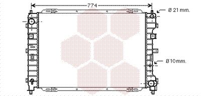 VAN WEZEL Radiaator,mootorijahutus 18002375